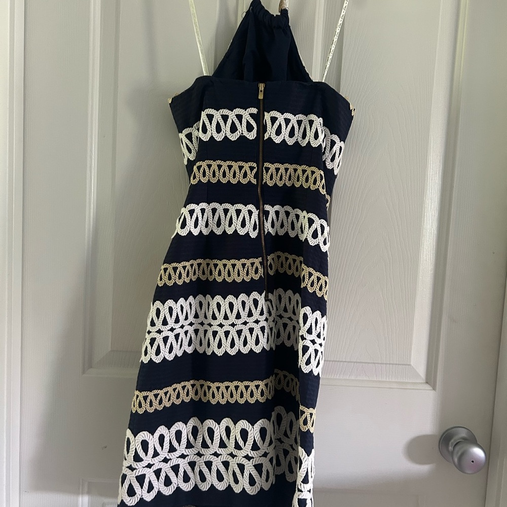 Lilly Pulitzer Navy Nautical Halter Dress - Picture 5 of 7